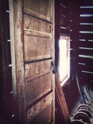 Scratched paint and sunlight